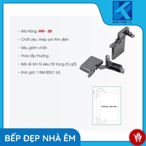 Bản Lề Âm Tủ Siêu Tải Trọng HW-20 - GROB