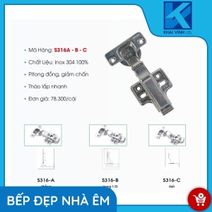 Bản Lề Inox SUS304 S316A-B-C - GROB