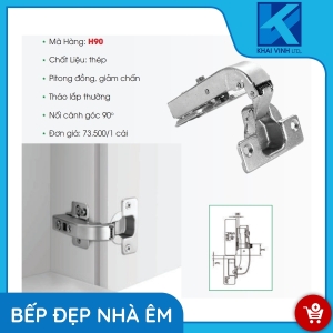 Bản Lề Nối Cánh Thép H90 - GROB