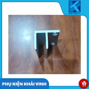 Bas kẹp kính nhôm số 1 chữ F