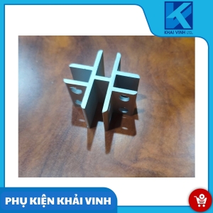 Bas kẹp kính nhôm số 5 chữ Thập