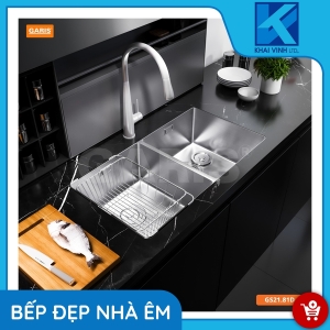  Chậu Rửa 2 Hố Cân Âm Bàn Đá GS21.81D - GARIS