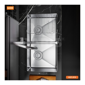  Chậu Rửa 2 Hố Cân Âm Bàn Đá GS21.81D - GARIS