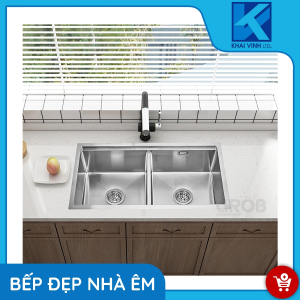 Chậu Rửa 2 Hố Cân Lắp Âm GV304-8545 - GROB