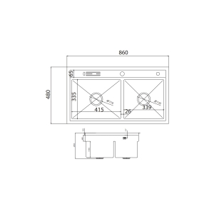 Chậu Rửa 2 Hố GV304-8648 - GROB