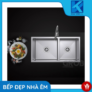 Chậu Rửa 2 Hố Inox GS304-8143HD - GROB