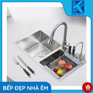 Chậu Rửa 2 Hố Inox GS304-8245 - GROB