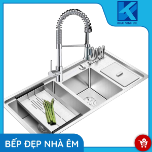 Chậu Rửa 2 Hố Inox GV304-10048 - GROB