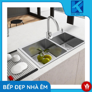 Chậu Rửa 2 Hố Inox GV304-8245A - GROB