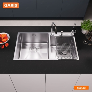  Chậu Rửa 2 Hố Lệch GS21.82 - GARIS