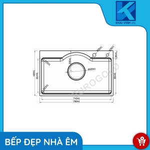 Chậu Rửa Bát EUD27848 - EUROGOLD 