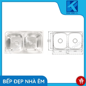 Chậu Rửa Bát EUD67848 - EUROGOLD 