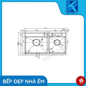 Chậu Rửa Bát EUP28248 - EUROGOLD 