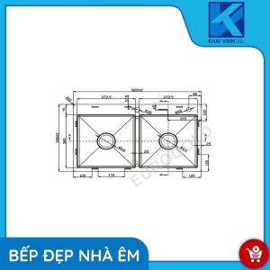 Chậu Rửa Bát EUS18248 - EUROGOLD 