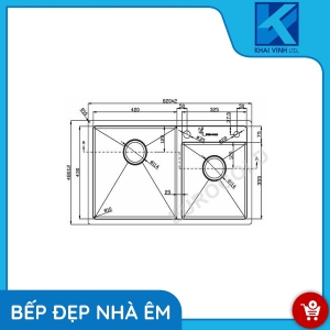 Chậu Rửa Bát EUS28248 - EUROGOLD 