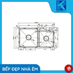 Chậu Rửa Bát EUS38247 - EUROGOLD 
