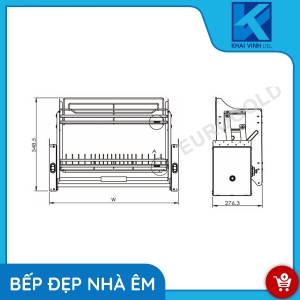 Giá Bát Di Động Inox Mạ Crom EUI160 - EUROGOLD