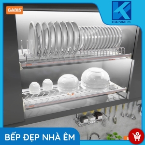 Giá Bát Đĩa Cố Định 2 Tầng GB04C - GARIS