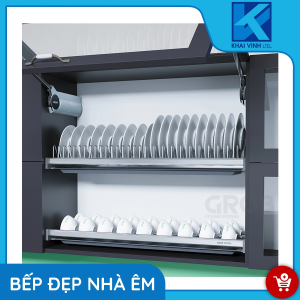 Giá Bát Đĩa Cố Định Inox 304 Khung Nhôm GS304-160 - GROB