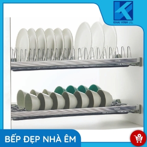 Giá Bát Đĩa Cố Định Inox 304 Khung Nhôm GS304-160 - GROB