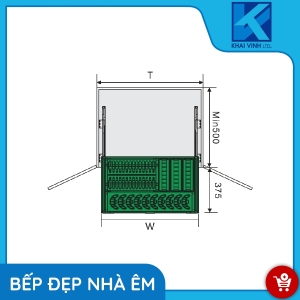 Giá Bát Đĩa Đa Năng Inox Hộp - Âm Tủ GH-61A - GROB