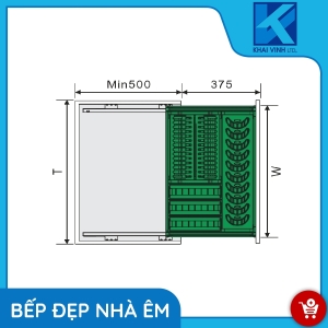 Giá Bát Đĩa Đa Năng Inox Hộp - Gắn Cánh GH-61 - GROB
