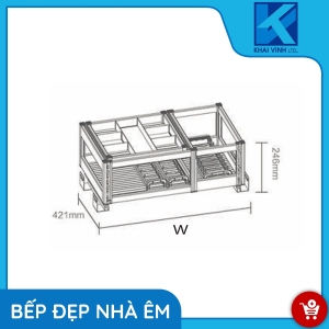 Giá Bát Đĩa Đa Năng Nhôm Phủ Nano C1NB.60 - GROB
