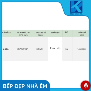 Giá Bát Đĩa Để Bàn Inox Hộp U-60A - GROB