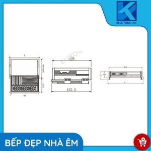 Giá Bát Đĩa Hộp Gắn Cánh EU132600 - EUROGOLD