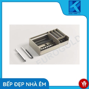 Giá Bát Đĩa Hộp Nhôm Anode Cao Cấp EUM6060 - EUROGOLD