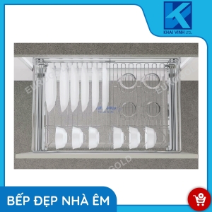 Giá Bát Đĩa Inox Nan Âm Tủ - Gắn Cánh EG6260 - EUROGOLD