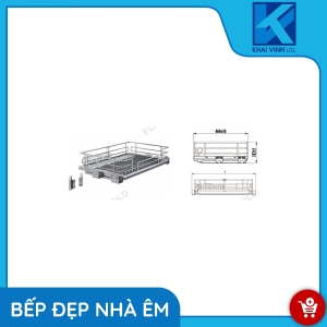 Giá Bát Đĩa Nan Oval Đa Năng Âm Tủ EPV6060F  - EUROGOLD