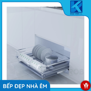 Giá Bát Đĩa Nan Vuông - Inox Mạ Crom CR-61 - GROB