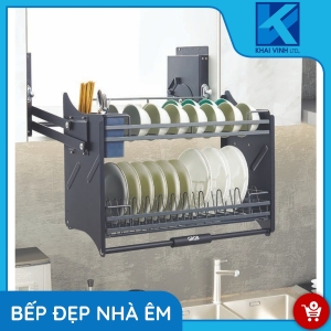 Giá Bát Đĩa Nâng Hạ Hợp Kim Sơn Nano GP-160 - GROB