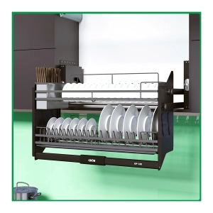 Giá Bát Đĩa Nâng Hạ Hợp Kim Sơn Nano GP-160 - GROB