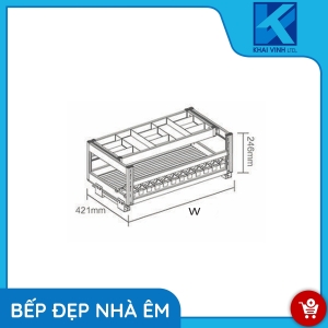 Giá Bát Đĩa Nhôm Phủ Nano C1NB.61 - GROB