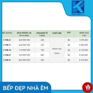 Giá Bát Đĩa Nhôm Phủ Nano C1NB.61 - GROB