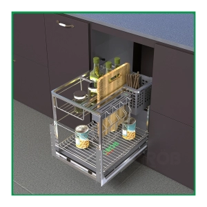 Giá Dao Thớt, Chai Lọ Nan Vuông CS304-20NEW - GROB