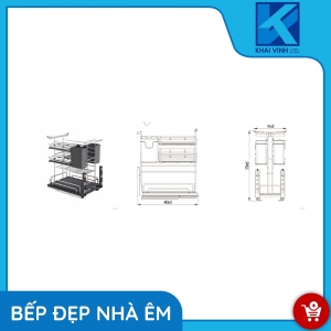 Giá Dao Thớt Inox 304 Nan Oval EPV2025 - EUROGOLD