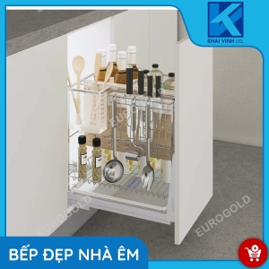 Giá Dao Thớt Inox Nan Vuông Mạ Crom ERO2020B - EUROGOLD