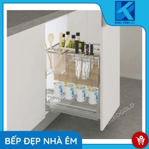 Giá Dao Thớt Nan Dẹt Inox Mờ Cao Cấp EP20 - EUROGOLD