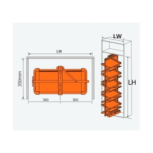 Giá Để Giày Xoay 360° GW44E - GARIS
