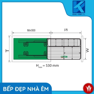 Giá Gia Vị, Chai Lọ Hợp Kim Sơn Nano GP-20B - GROB