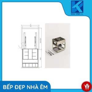 Giá Gia Vị Chai Lọ Nhôm Anode Cao Cấp EUM2030 - EUROGOLD