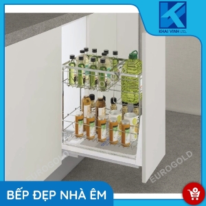 Giá Gia Vị Inox 304 Nan Dẹt - Khung Inox 304 Chống Rung EP2220 - EUROGOLD