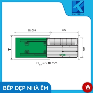Giá Gia Vị Nan Vuông - Inox Mạ Crom CS-20B - GROB