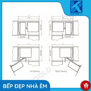 Giá Liên Hoàn Nhôm Anode Cao Cấp EUM101/EUM102 - EUROGOLD