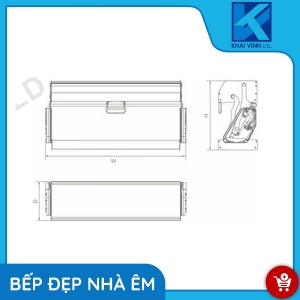Giá Nâng Hạ Nhôm Anode Cao Cấp EUM9060 - EUROGOLD