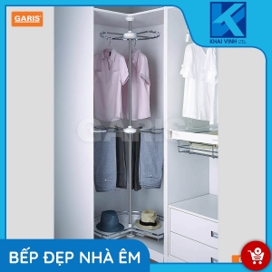 Giá Xoay, Treo Trần Góc Tủ Quần Áo 3 Tầng GW23 - GARIS