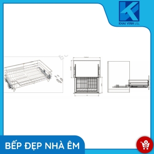 Giá Xoong Nồi, Bát Đĩa Dẹt Đa Năng EP60 - EUROGOLD